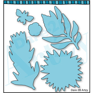 Make any project SHINE with this assortment of flowers and sentiments.  The perfect addition to your spring card-making and scrapbooking. Clear stamp set made by Dare 2B Artzy.