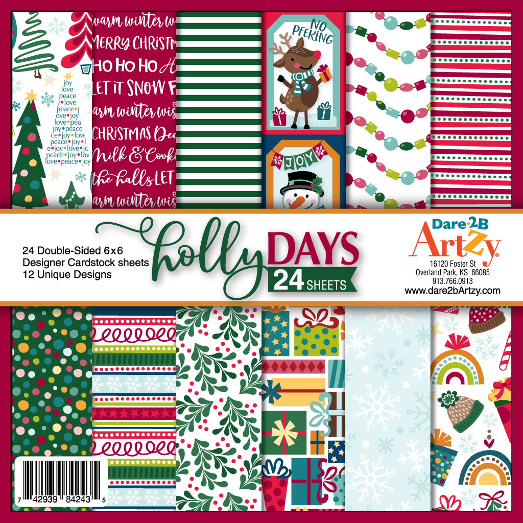Holly Days 6x6 paper pack