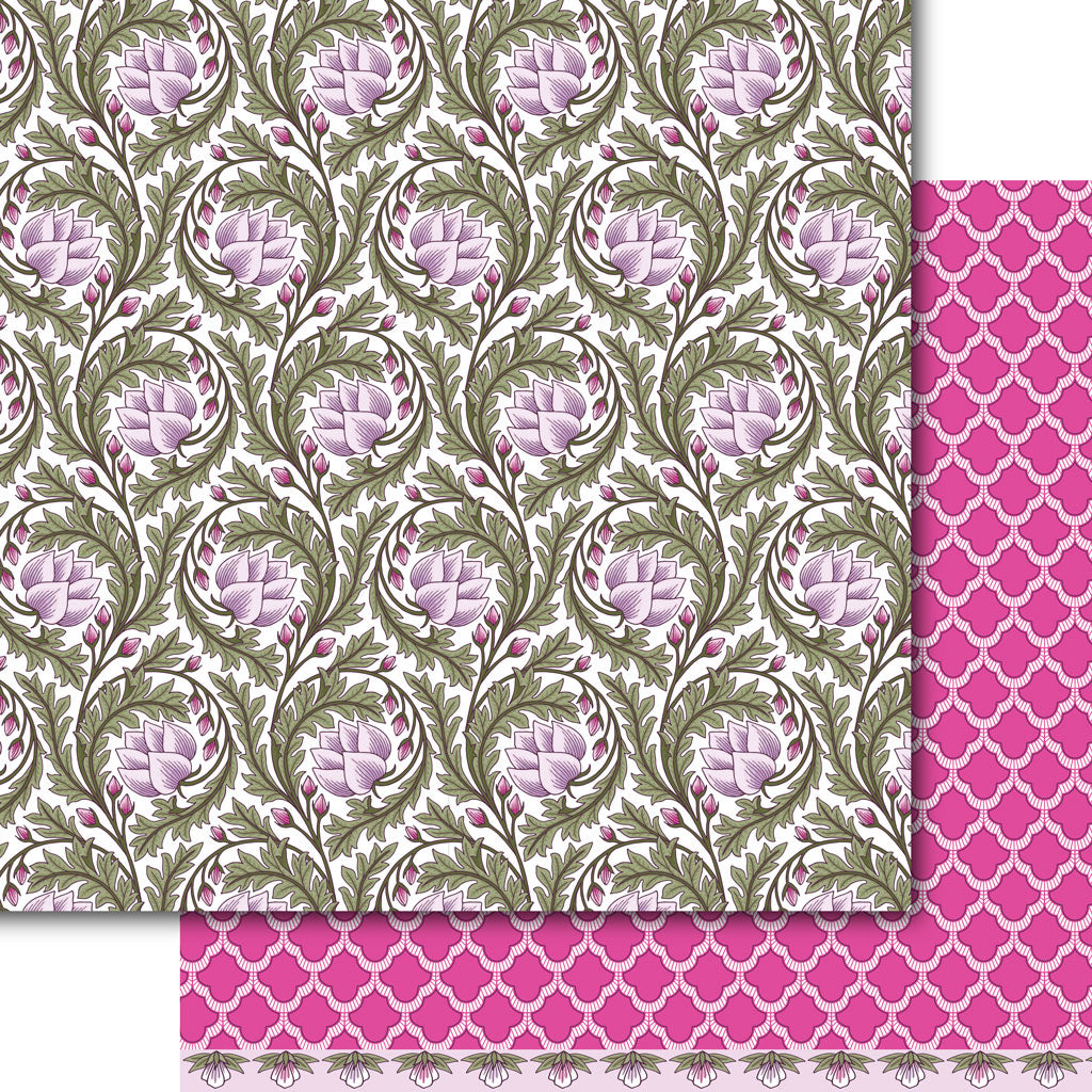 Lavender Lotus Paper Pack (15 Sheets)