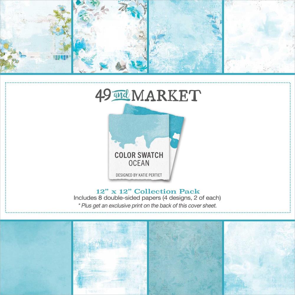 Color Swatch Ocean 12x12 Collection Pack