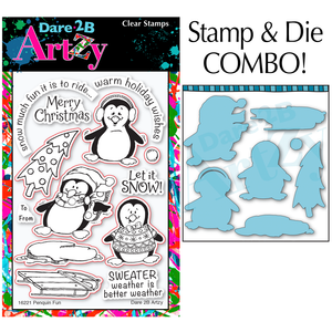 Penguin Fun Stamp & Die Combo