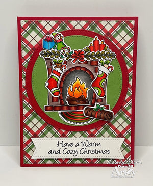 Cozy Fireplace Stamp Set