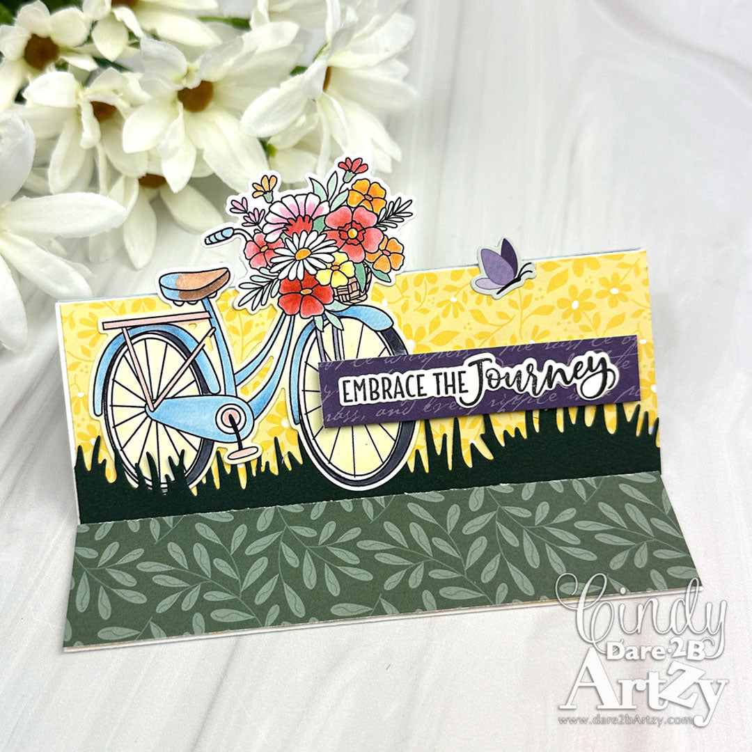 Dare 2B Artzy Bike Bouquet Stamp Set