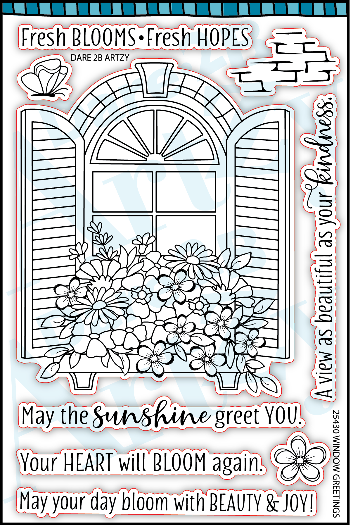 Window Greetings Stamp Set