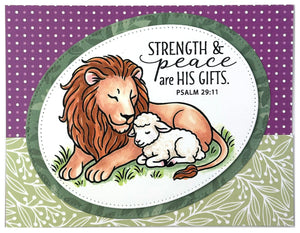 Lion and the Lamb stamp