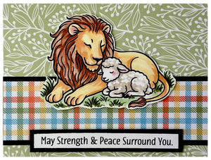 Lion and the Lamb stamp