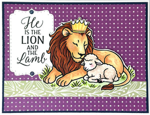 Lion and the Lamb stamp