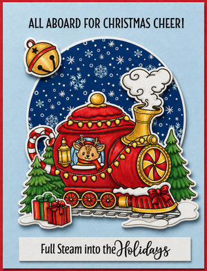 Santa's Teapot Express Stamp Set