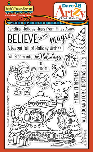 Santa's Teapot Express Stamp Set