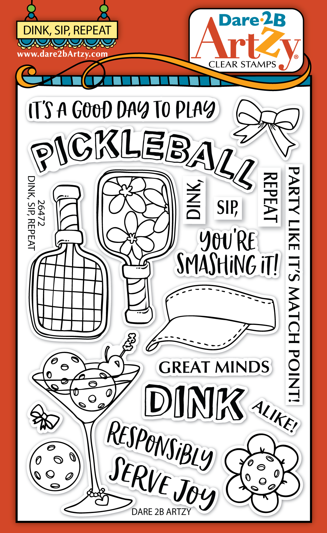 DINK, Sip, Repeat Stamp Set