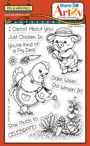 Pig & Hen Pals Stamp Set