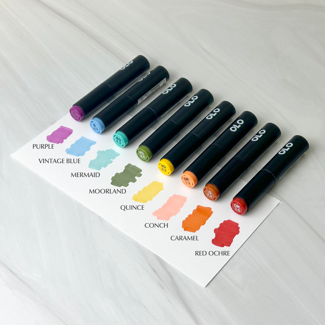 Nature’s Whimzy Coordinating OLO Marker Set – 8 Pack