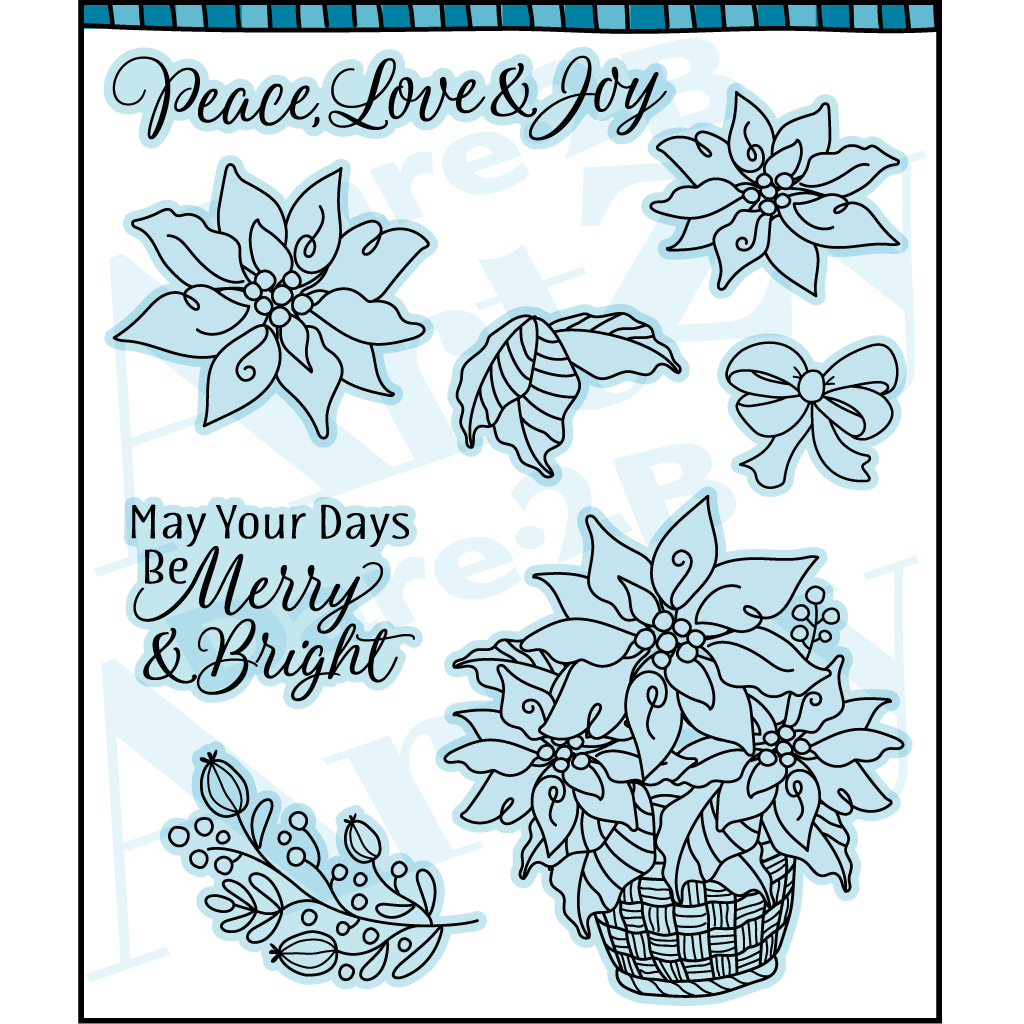 Poinsettia Basket Die