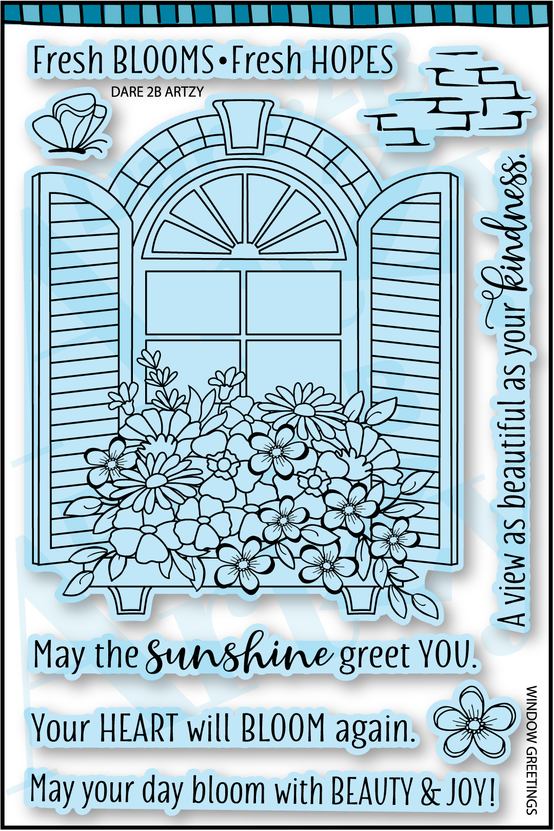 Window Greetings Die Set