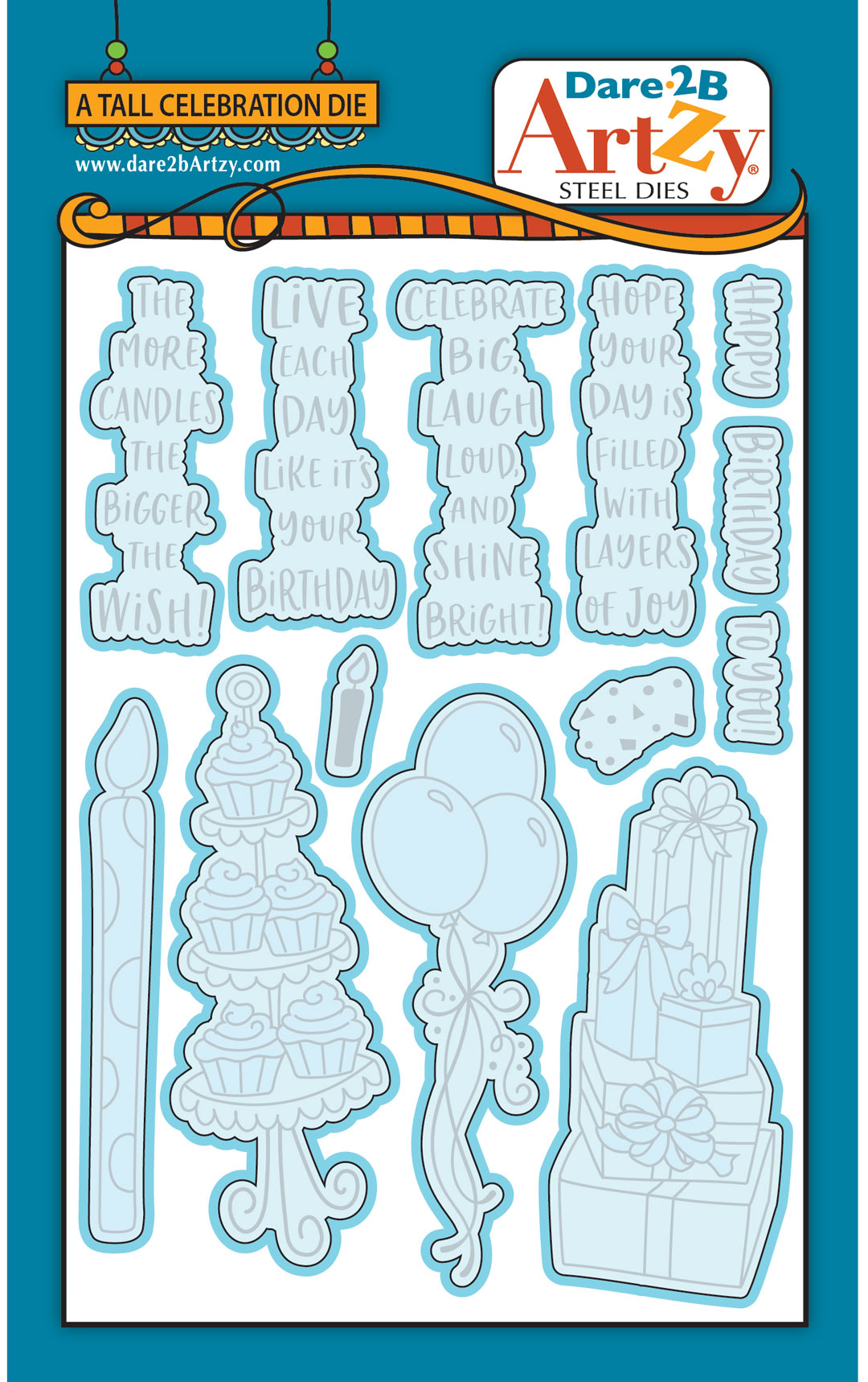 Tall Celebration Die Set