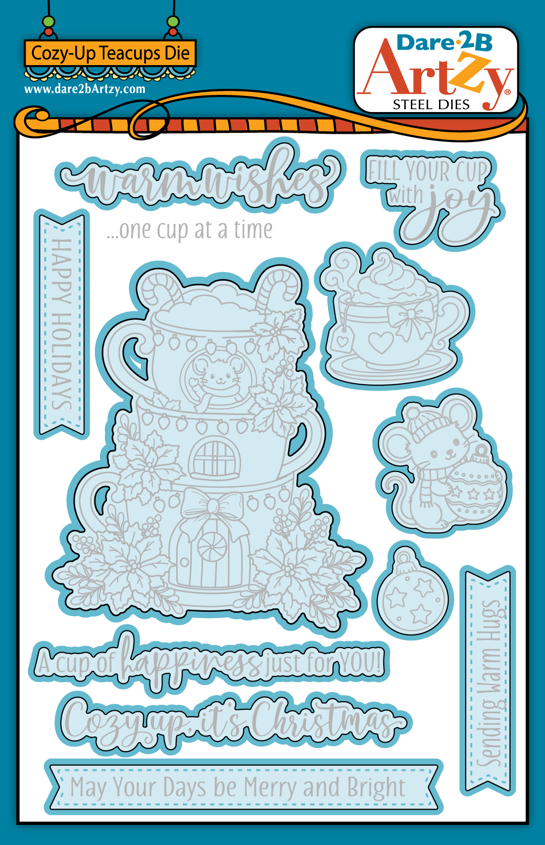 Cozy Up Teacups Die Set
