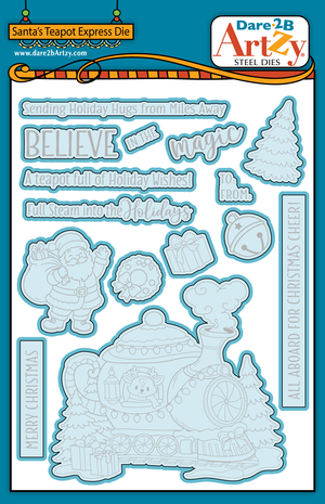 Santa's Teapot Express Die Set