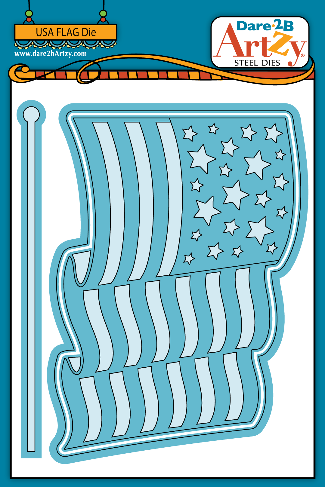 USA Flag Die