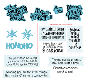 Merry Little Sayings Die