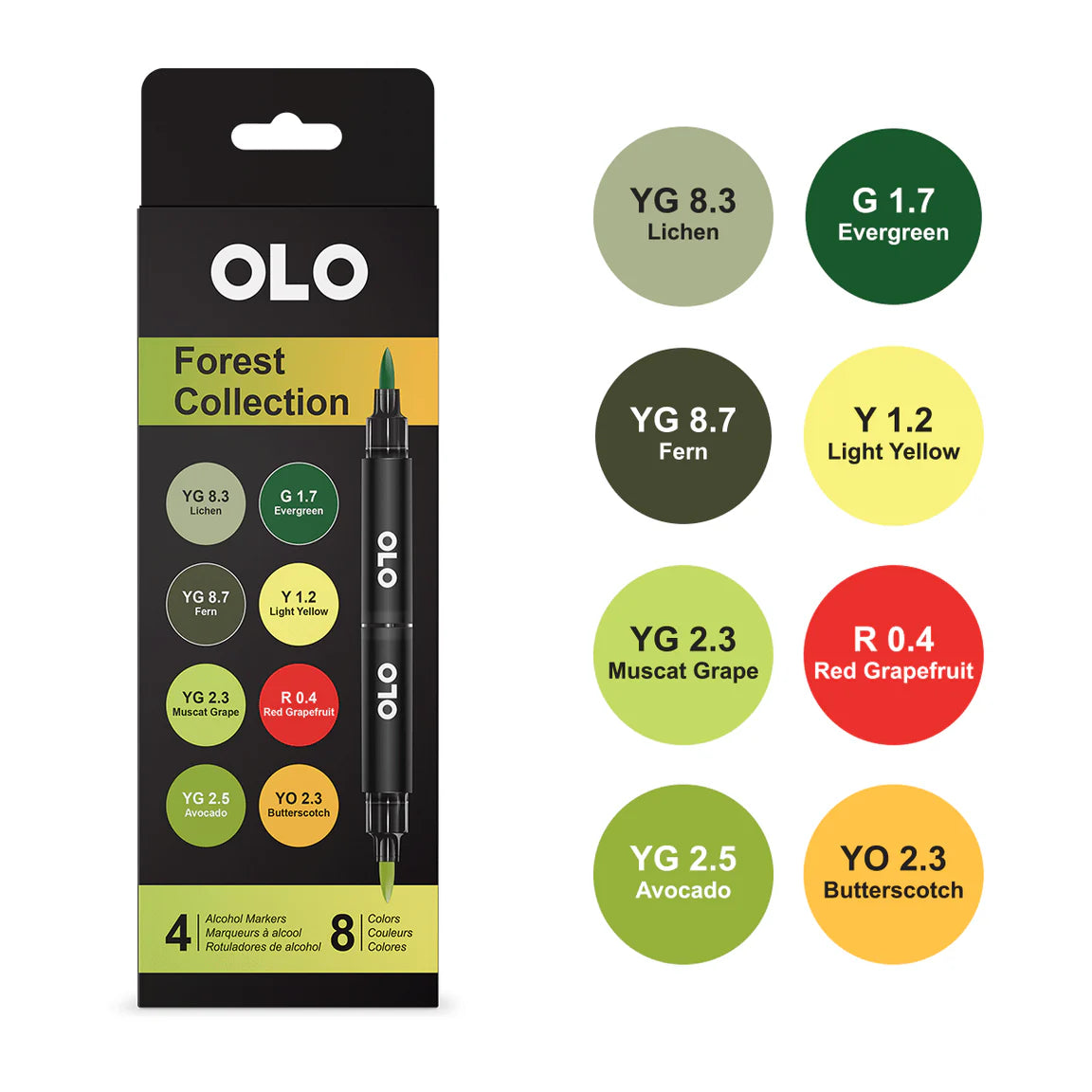 OLO 8 Color Set Forest OLO-4-5