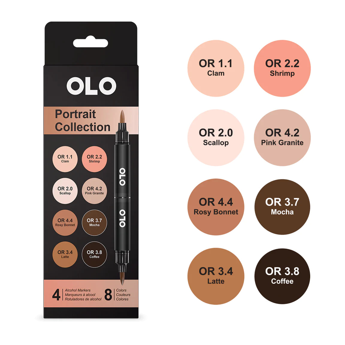 OLO 8 Color Set Portrait OLO-4-6