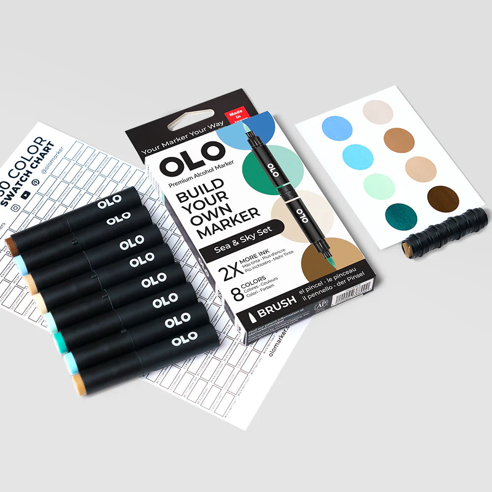 OLO 8 Color Set - Sea & Sky