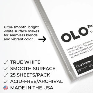 OLO Premium Marker Blending Card - 25 Sheets