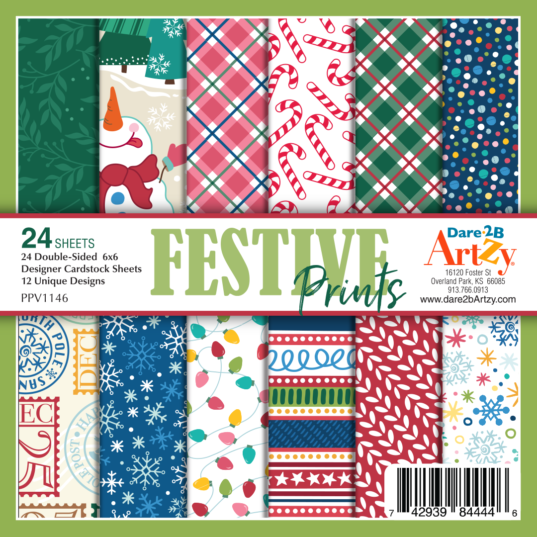 Festive Prints 6x6 paper pack