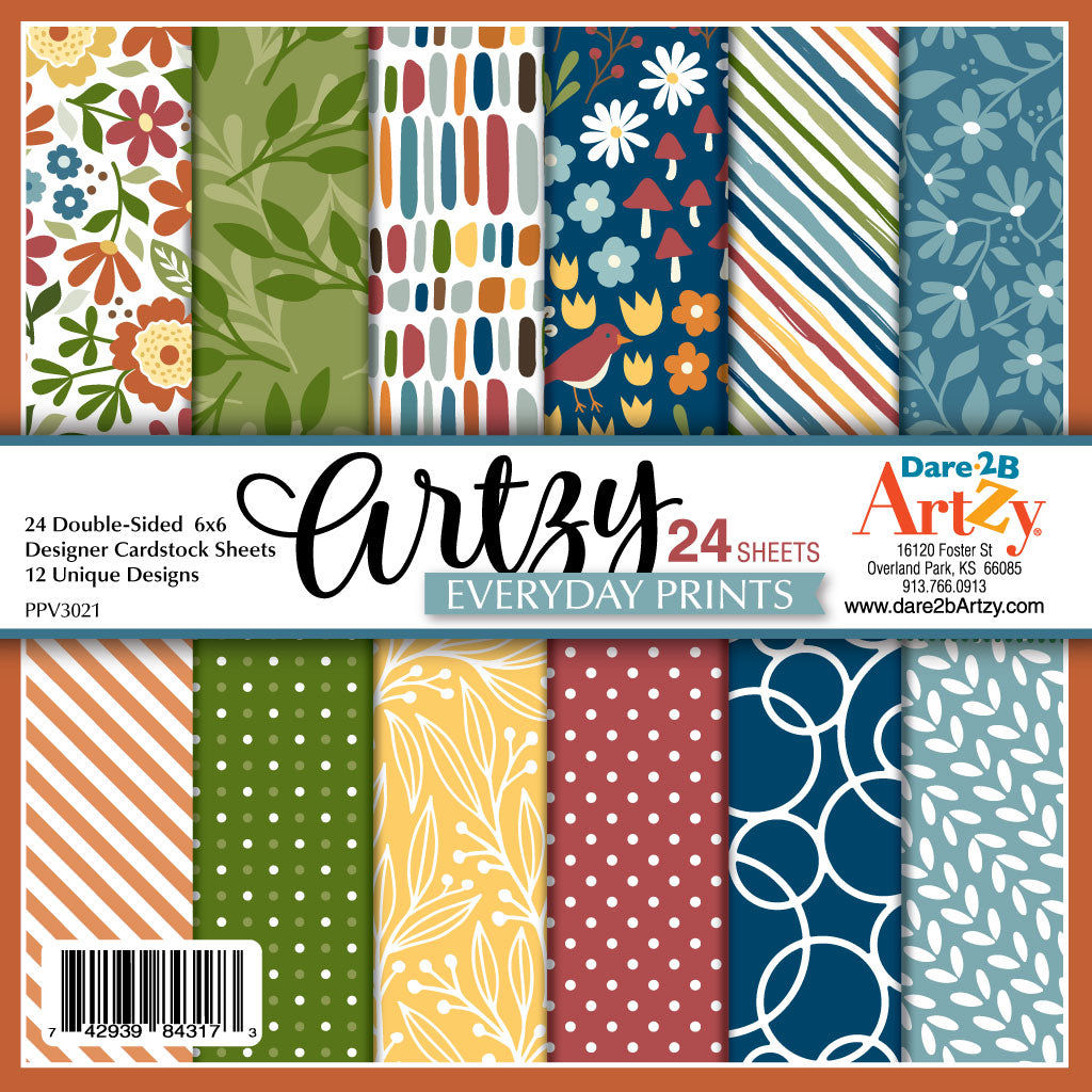 Artzy Everyday Prints 6x6 paper pack