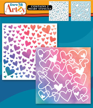 Heart DUO Stencils
