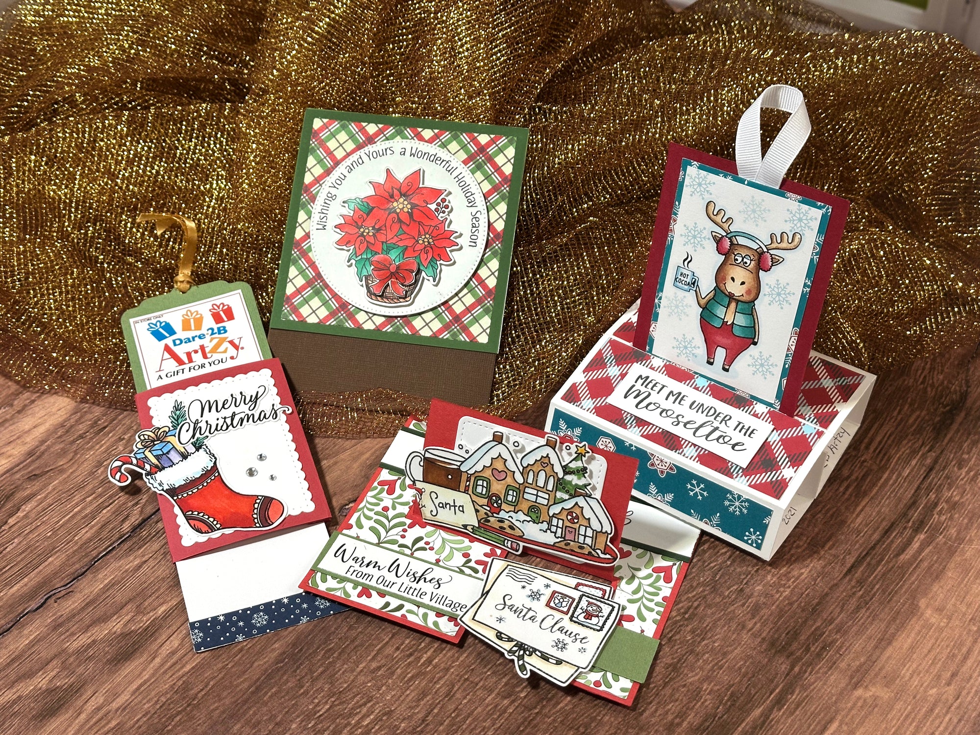 Artzy Holiday Cards & New Slide-out Gift Card Holder Class