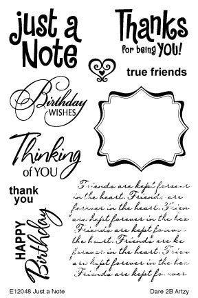 Just a Note Stamp Set