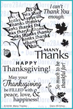 Great for Thanksgiving or a note of thanks to a friend by Dare 2B Artzy. 