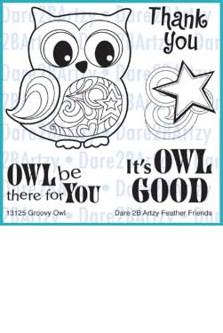 Groovy Owl Stamp Set