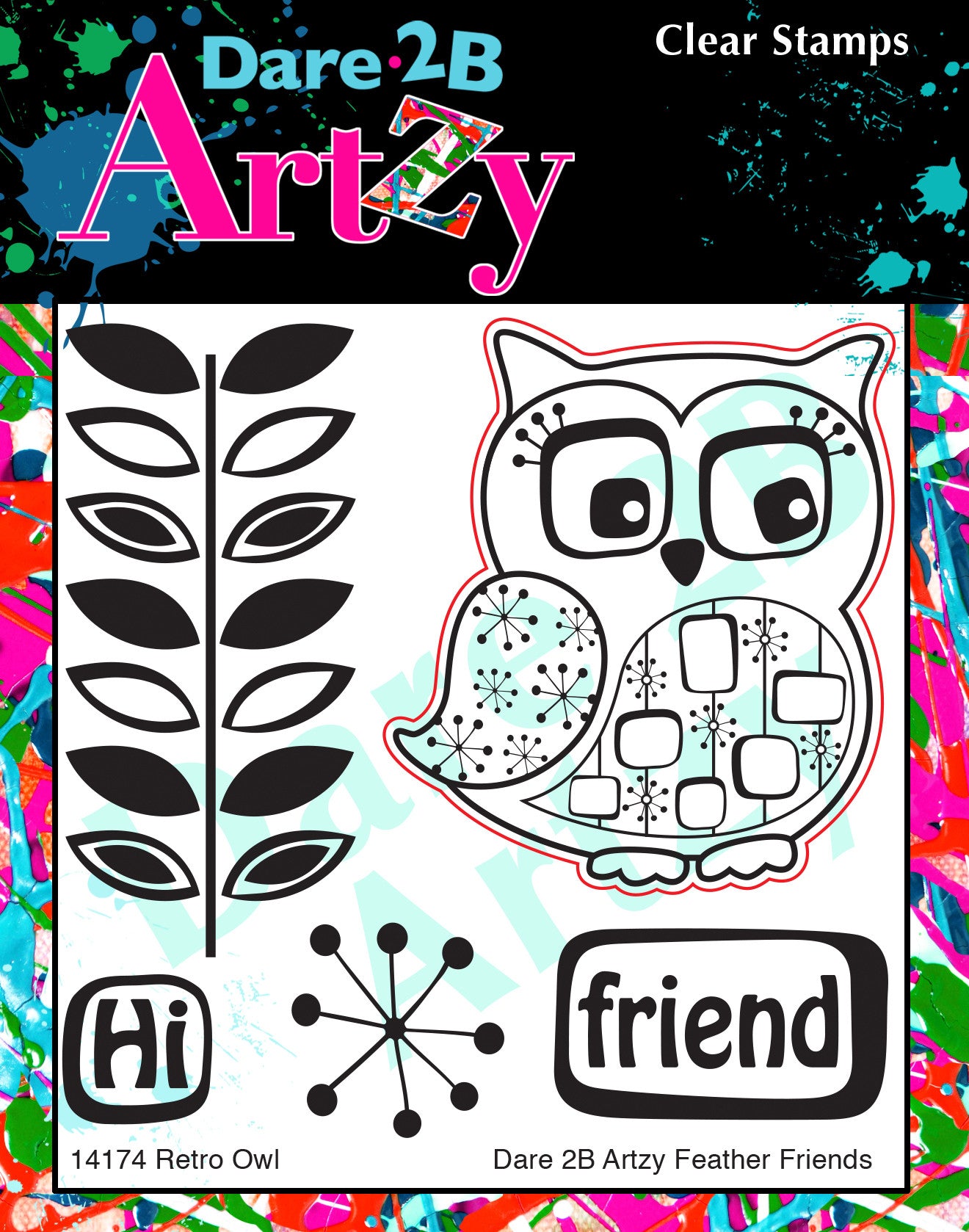 Retro Owl Stamp Set