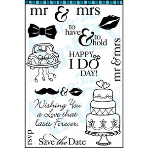  Wedding celebrations, bridal showers, wedding announcements and much more for the happy couple. This will be a great Dare 2B Artzy clear stamp set to have on hand and includes 14 stamps. 