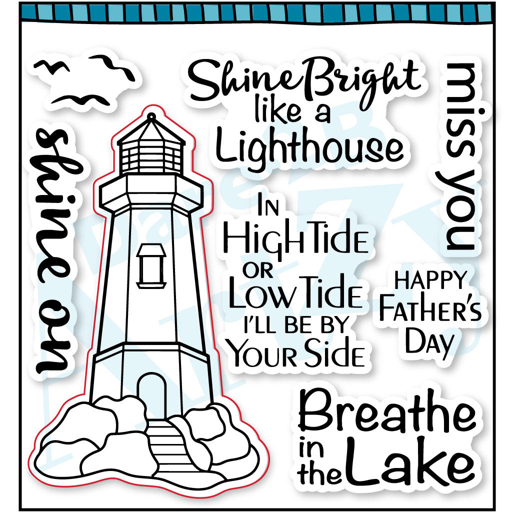 The Lighthouse Collection by Dare 2B Artzy! Lighthouses have always been a symbol of encouragement so we wanted to create a small series of clear stamps so you can spread that light.