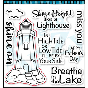 The Lighthouse Collection by Dare 2B Artzy! Lighthouses have always been a symbol of encouragement so we wanted to create a small series of clear stamps so you can spread that light.