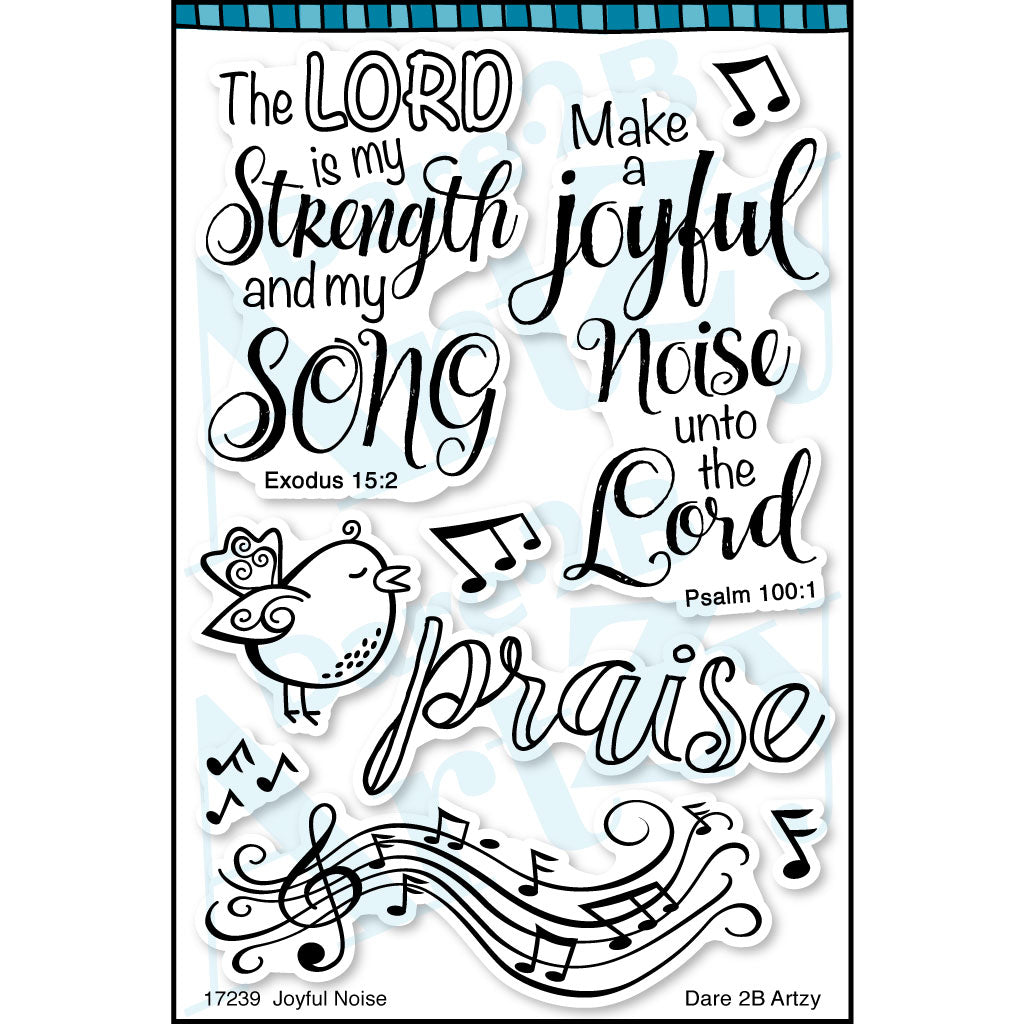 Cute little bird to go with two beautiful scriptures that are the perfect touch for a card or bookmark.  This clear stamp set is also sized to fit in the 2" margins of a journaling bible. By Dare 2B Artzy great for card makers, Bible journalists and more. 