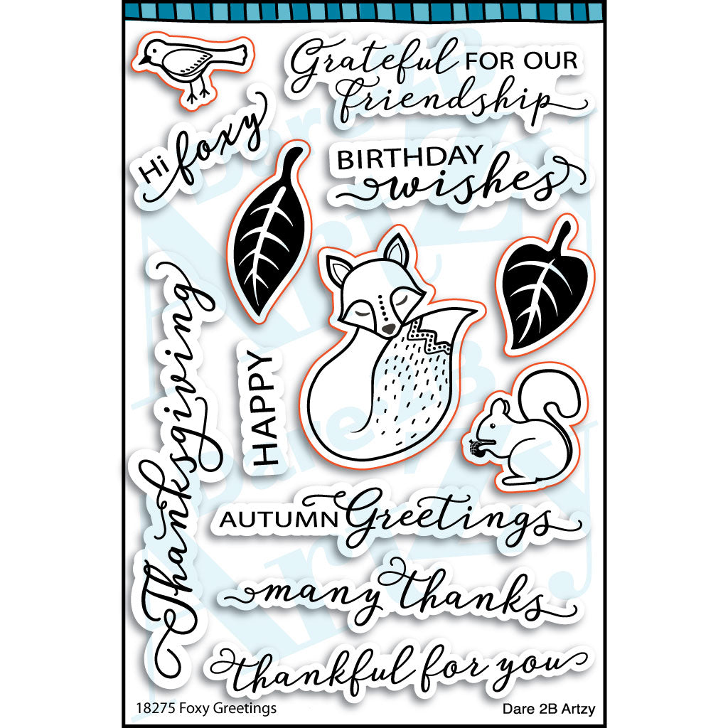 Dare 2B Artzy - Clear Stamps - Rockin' Holiday - 742939841421
