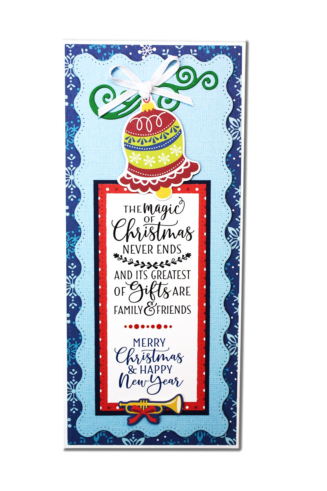 Handmade card using the stamp set, "Joy to the World" from Dare 2 B Artzy.