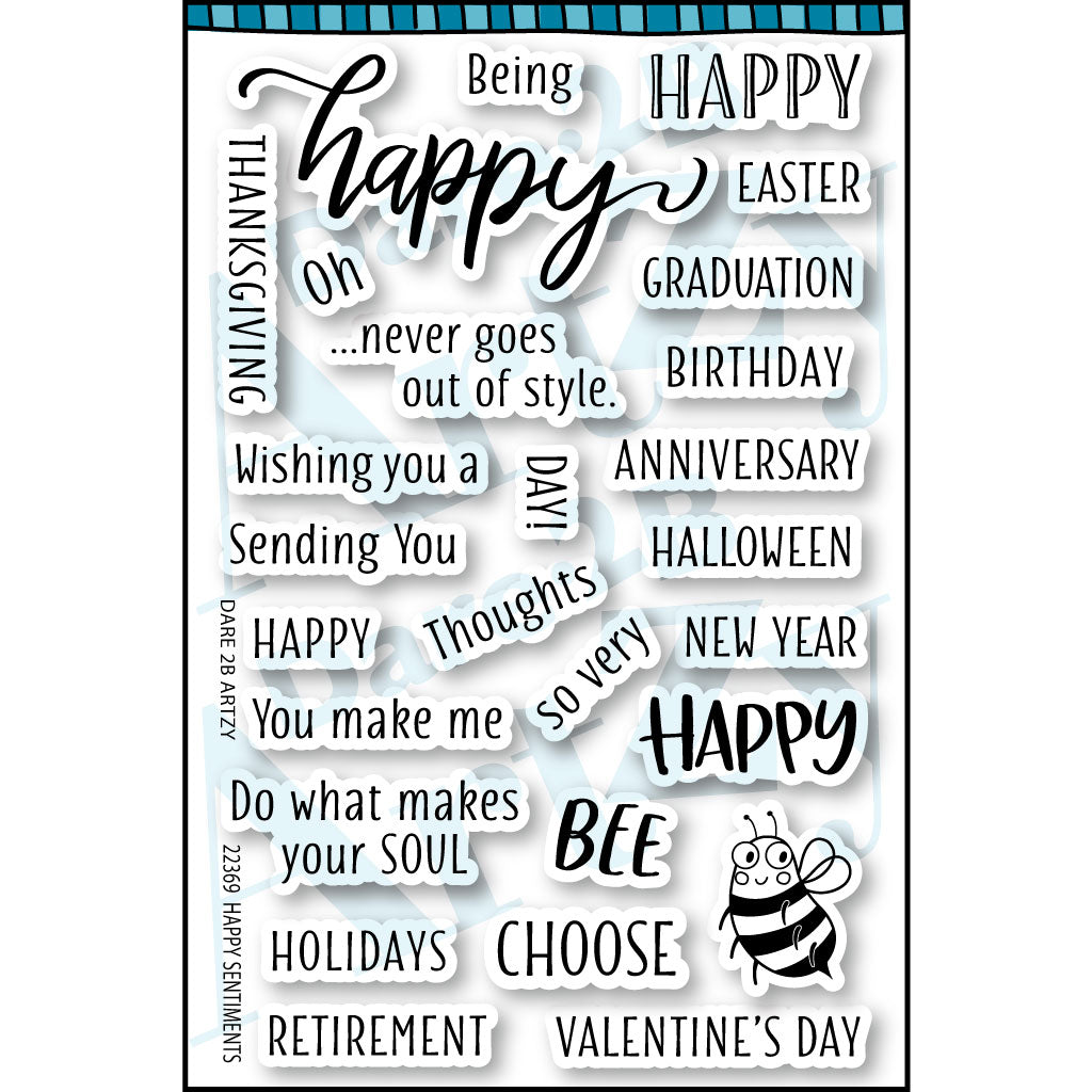 Happy Sentiments Stamp Set