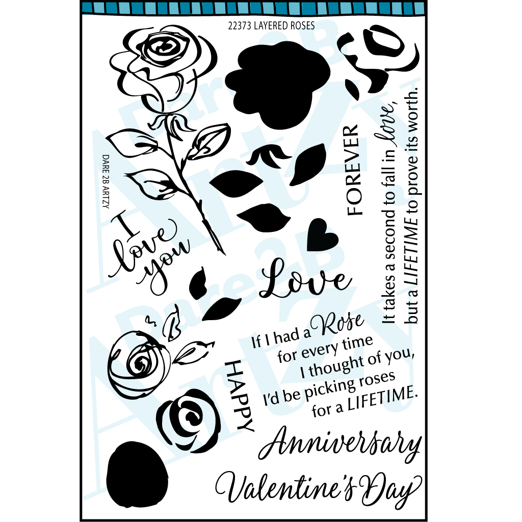 Layered Rose Stamp Set