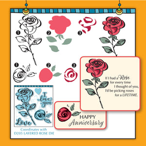 Layered Rose Stamp Set