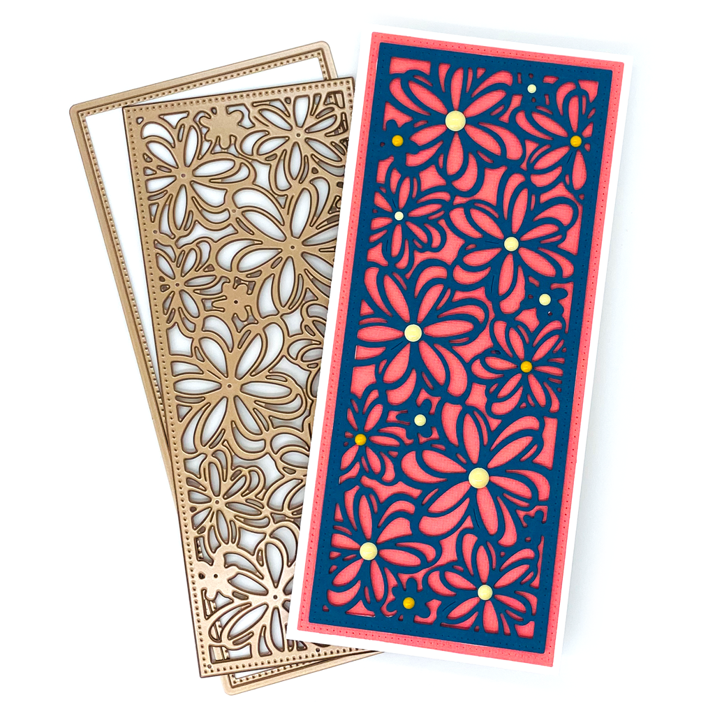 Slimline Wildflower Background Die