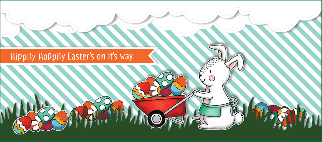 Slimline Land & Clouds Border Dies