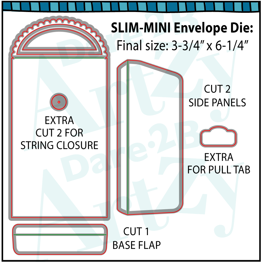 D150 SLIM-MINI ENVELOPE DIE