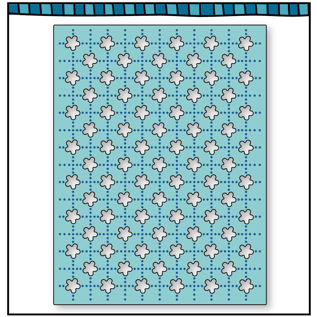 D166 Quilted Flower Background Die