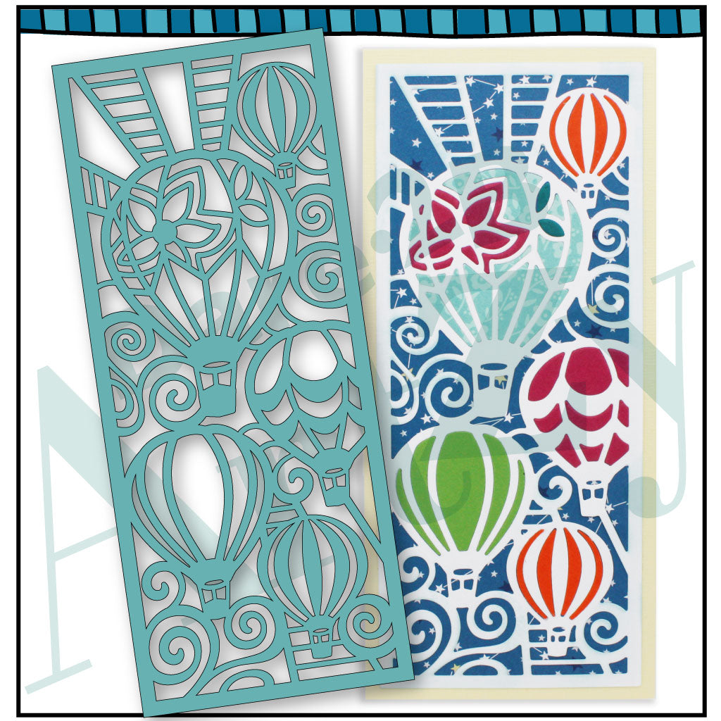 D167 Hot Air Balloon Slimline Die