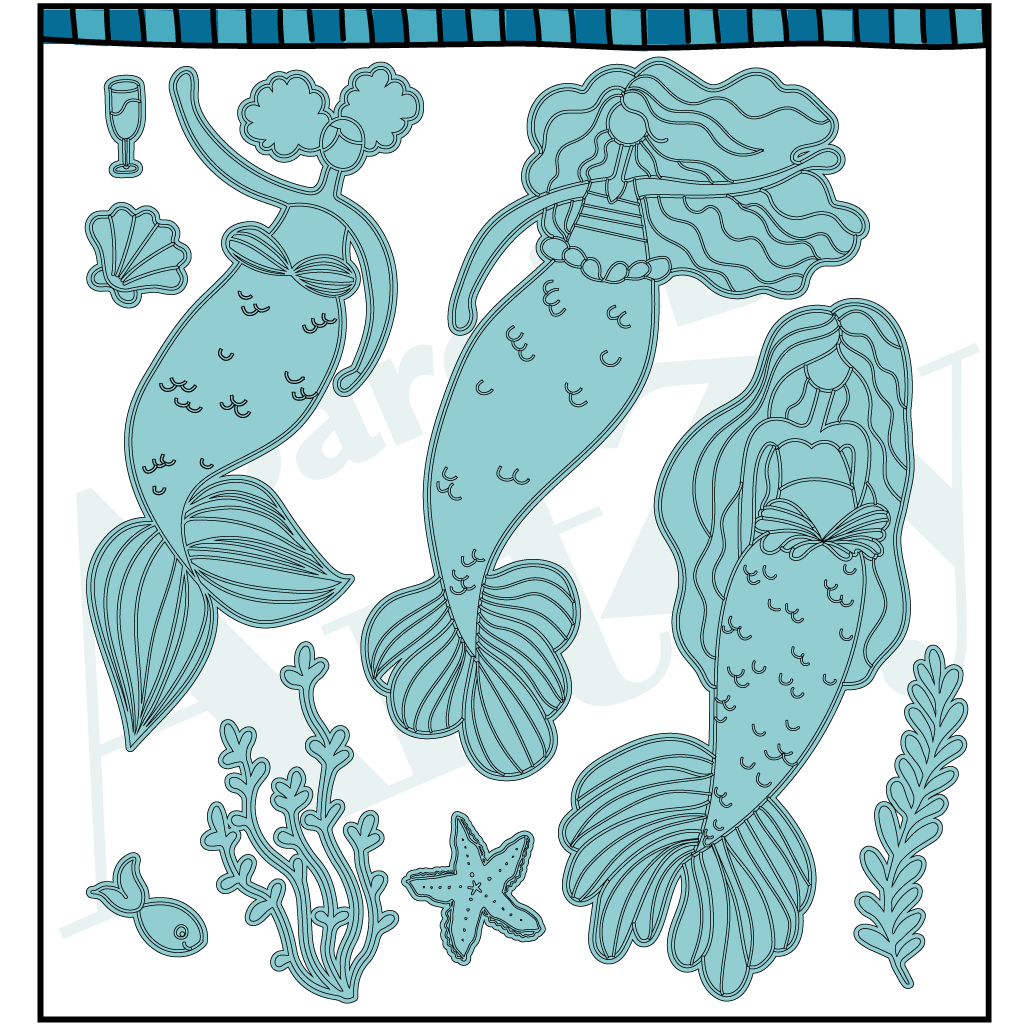 Make Waves for this new Dare 2B Artzy Mermazing Die